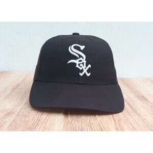 Chicago White Sox Hat Cap Vintage Fitted Hat 59Fifty Black MLB Ajustable